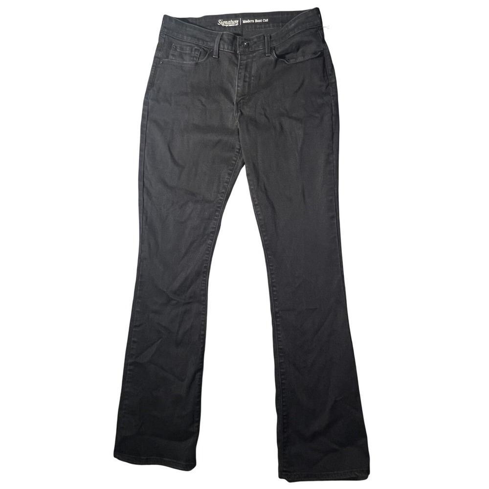 Signature by Levi Strauss & Co. Women's Modern Boot Cut Jeans Black Size 31W x